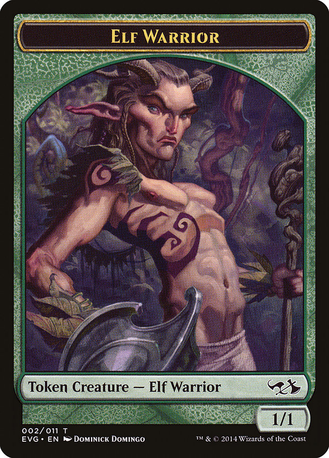 Elf Warrior Token (Elves vs. Goblins) [Duel Decks Anthology Tokens] | Anubis Games and Hobby