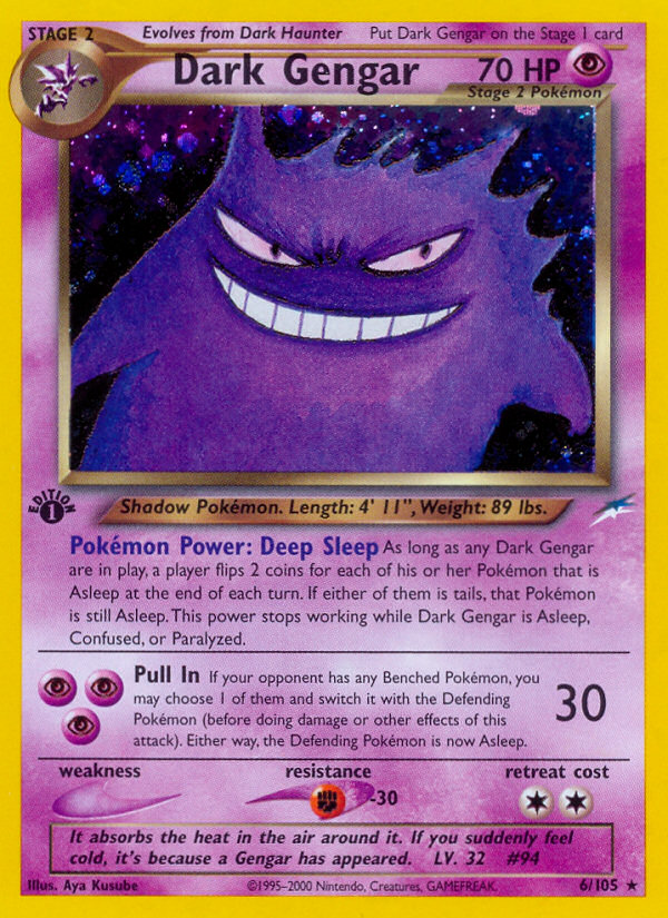 Dark Gengar (6/105) [Neo Destiny 1st Edition] | Anubis Games and Hobby