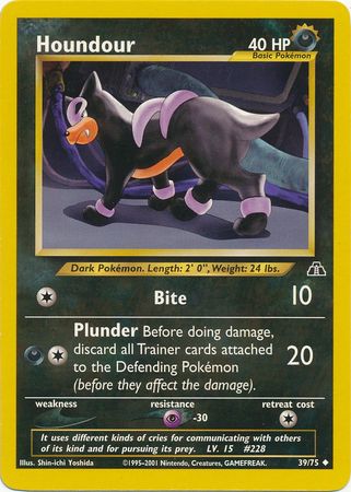 Houndour (39/75) [Neo Discovery Unlimited] | Anubis Games and Hobby