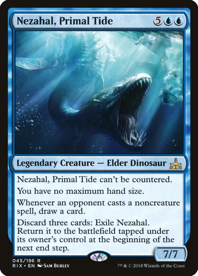 Nezahal, Primal Tide [Rivals of Ixalan] | Anubis Games and Hobby