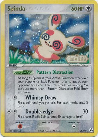 Spinda (26/92) (Stamped) [EX: Legend Maker] | Anubis Games and Hobby