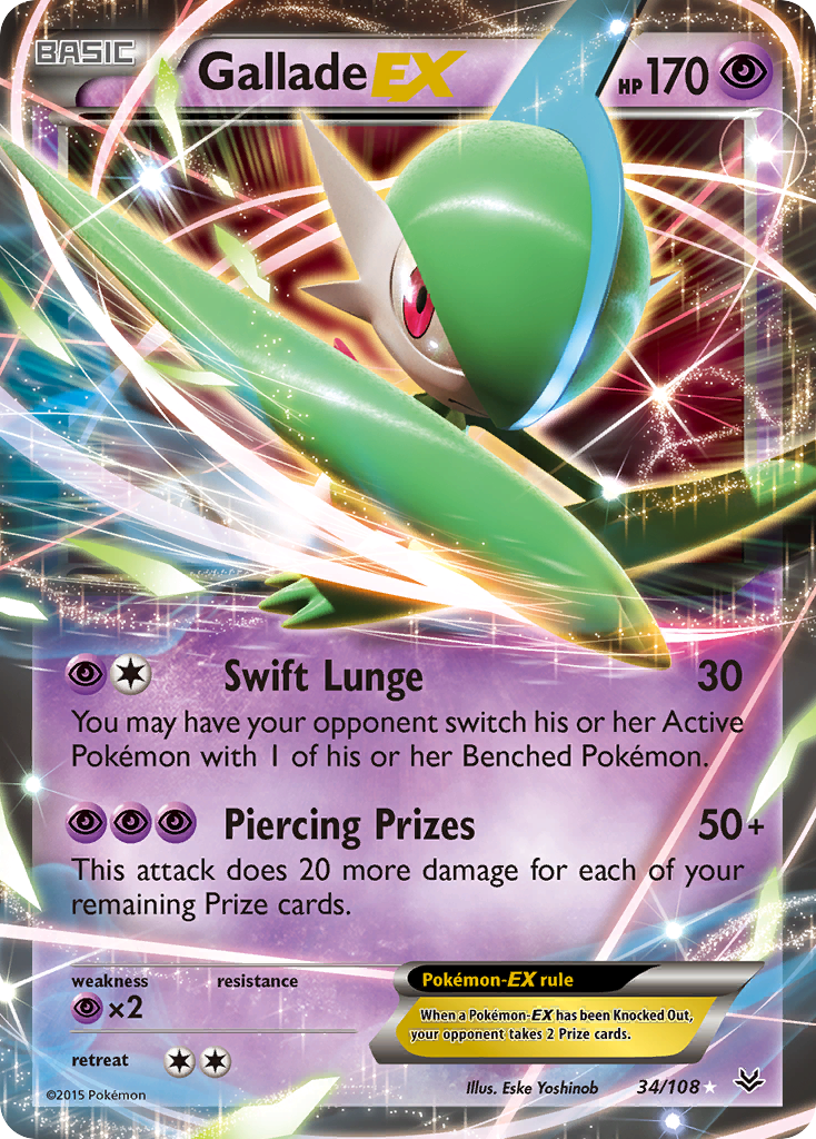 Gallade EX (34/108) [XY: Roaring Skies] | Anubis Games and Hobby