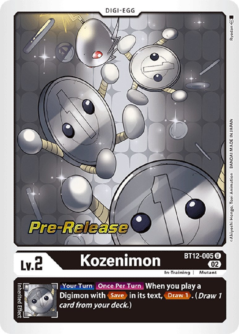 Kozenimon [BT12-005] [Across Time Pre-Release Cards] | Anubis Games and Hobby