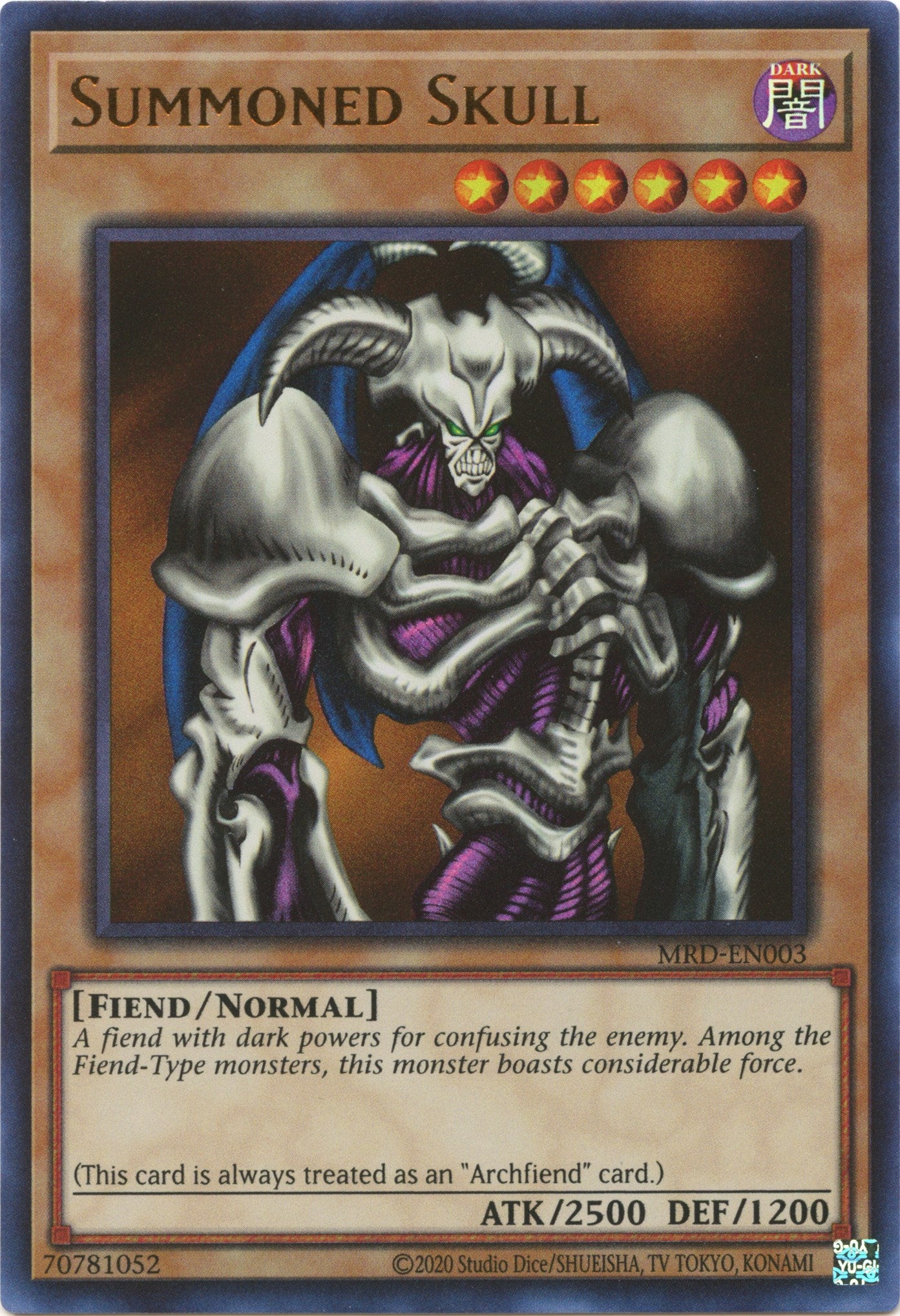 Summoned Skull (25th Anniversary) [MRD-EN003] Ultra Rare | Anubis Games and Hobby