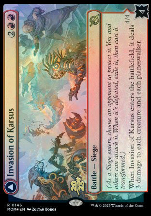 Invasion of Karsus // Refraction Elemental [March of the Machine Prerelease Promos] | Anubis Games and Hobby