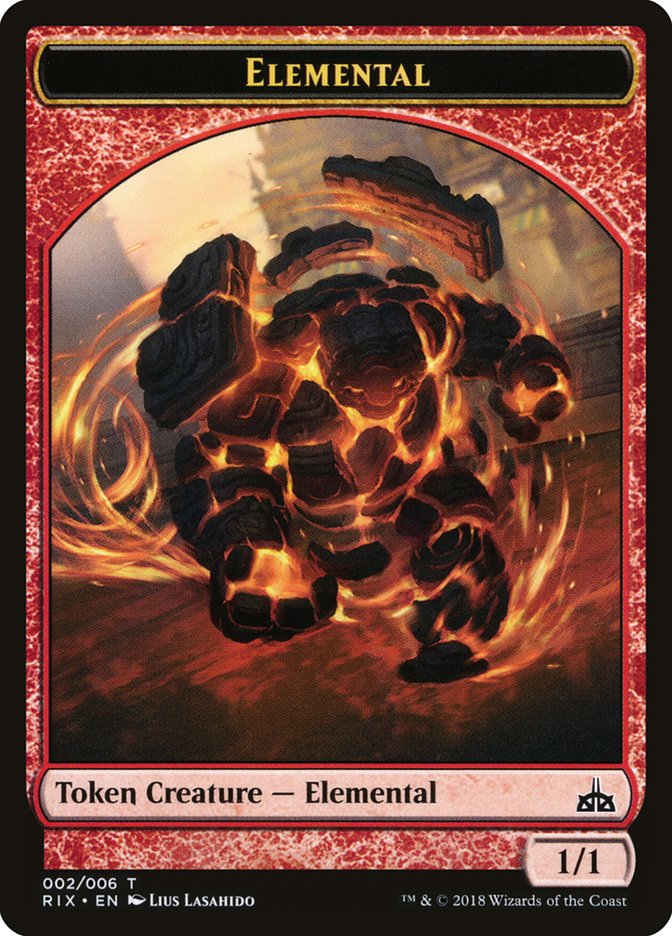 Elemental Token (002/006) [Rivals of Ixalan Tokens] | Anubis Games and Hobby