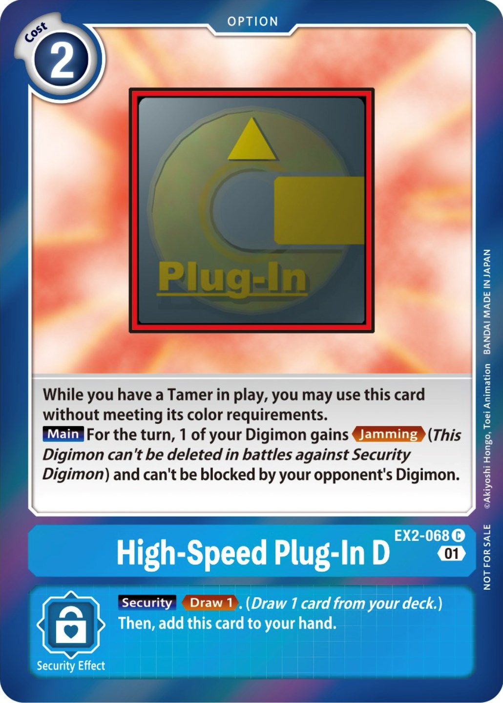 High-Speed Plug-In D [EX2-068] (Event Pack 4) [Digital Hazard Promos] | Anubis Games and Hobby