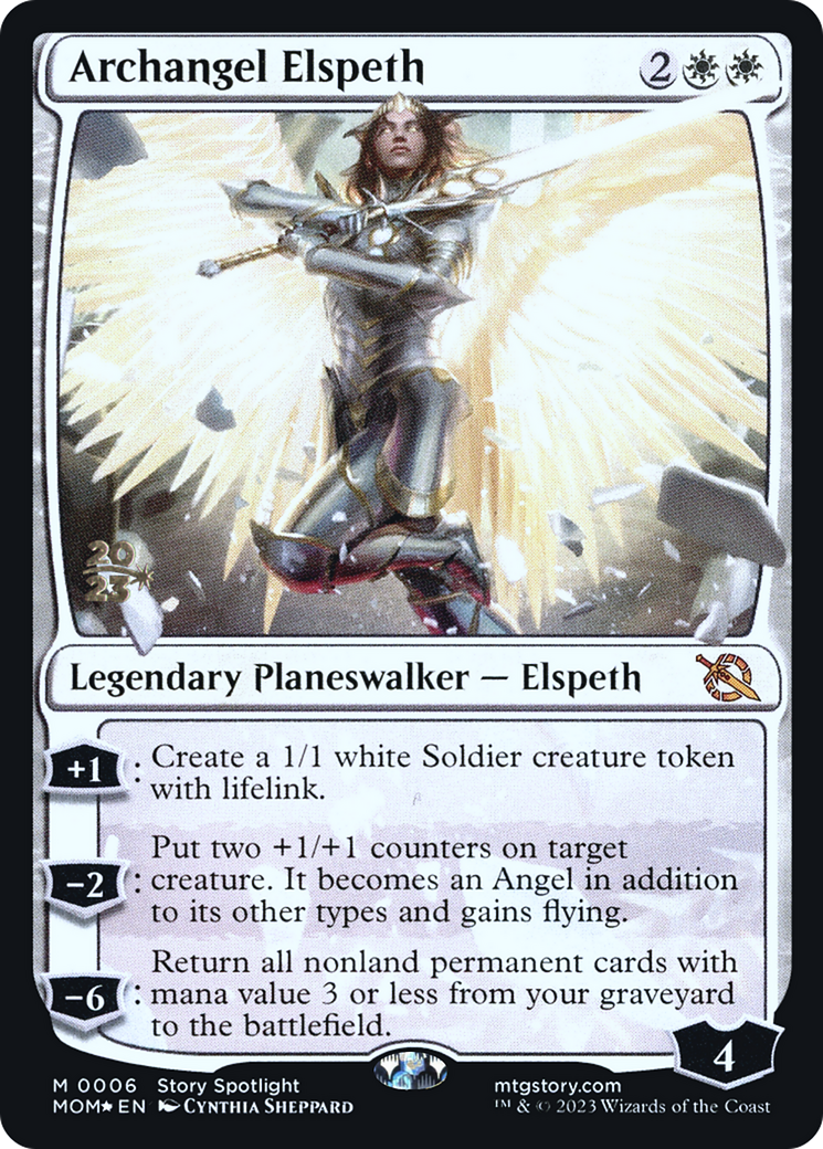 Archangel Elspeth [March of the Machine Prerelease Promos] | Anubis Games and Hobby