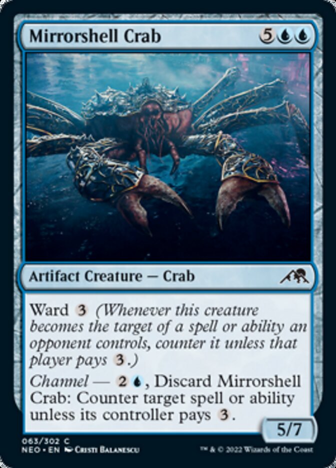 Mirrorshell Crab [Kamigawa: Neon Dynasty] | Anubis Games and Hobby