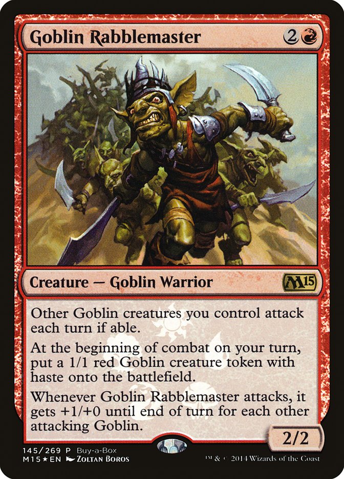 Goblin Rabblemaster (Buy-A-Box) [Magic 2015 Promos] | Anubis Games and Hobby