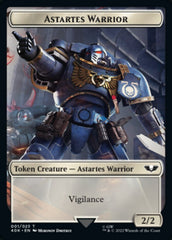 Astartes Warrior // Clue Double-Sided Token (Surge Foil) [Warhammer 40,000 Tokens] | Anubis Games and Hobby