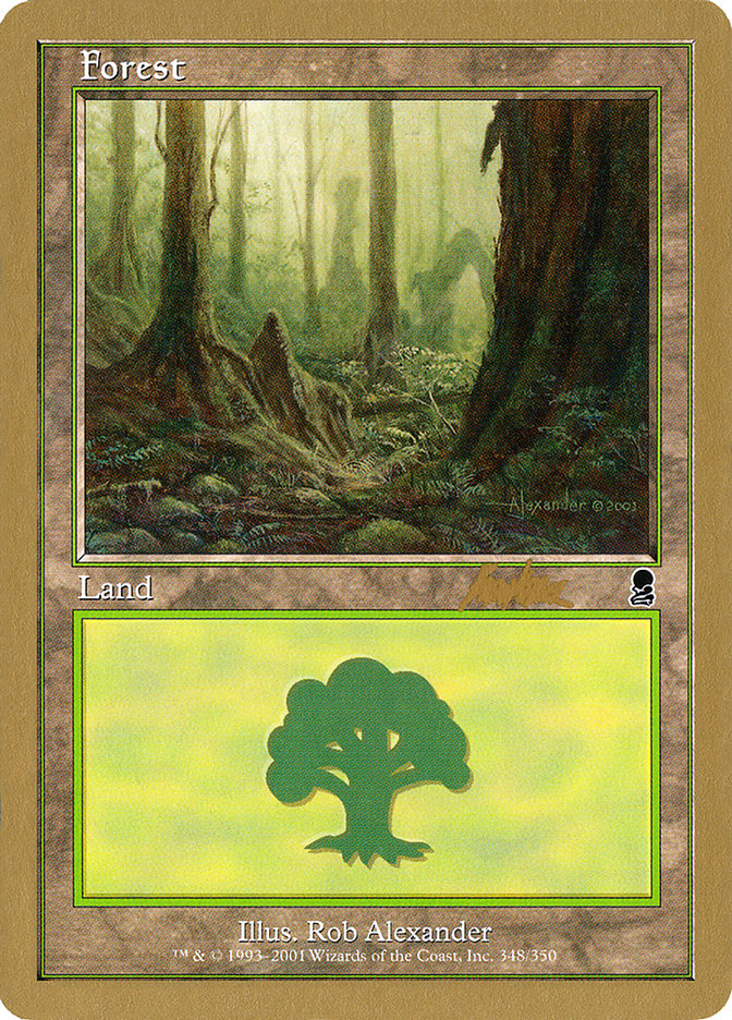 Forest (bk348) (Brian Kibler) [World Championship Decks 2002] | Anubis Games and Hobby