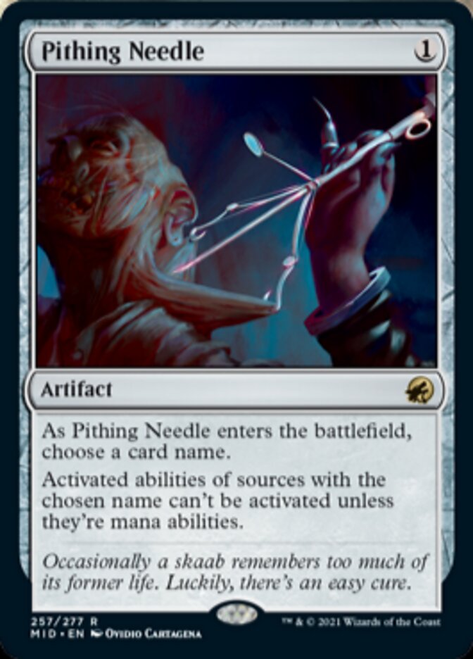 Pithing Needle [Innistrad: Midnight Hunt] | Anubis Games and Hobby