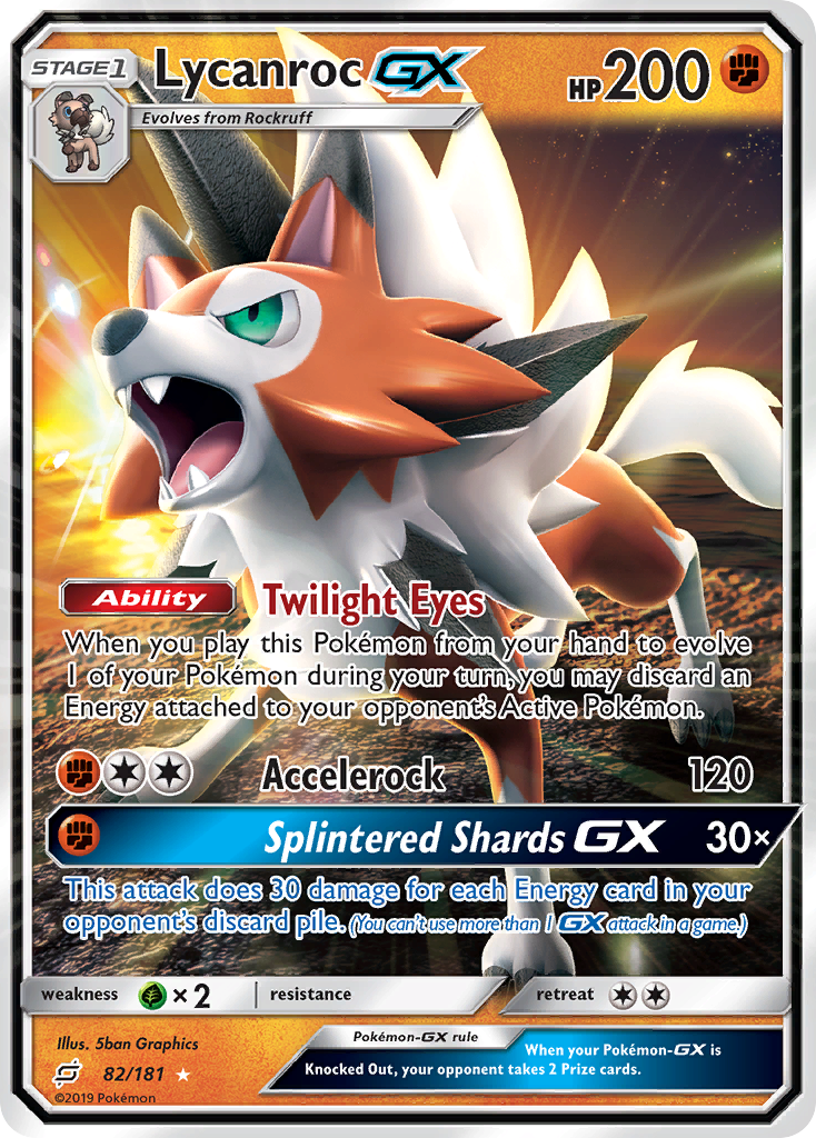 Lycanroc GX (82/181) [Sun & Moon: Team Up] | Anubis Games and Hobby