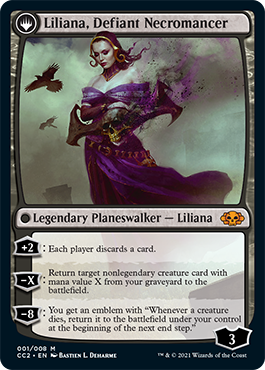 Liliana, Heretical Healer // Liliana, Defiant Necromancer [Commander Collection: Black] | Anubis Games and Hobby
