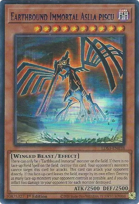 Earthbound Immortal Aslla piscu (Blue) [LDS3-EN038] Ultra Rare | Anubis Games and Hobby