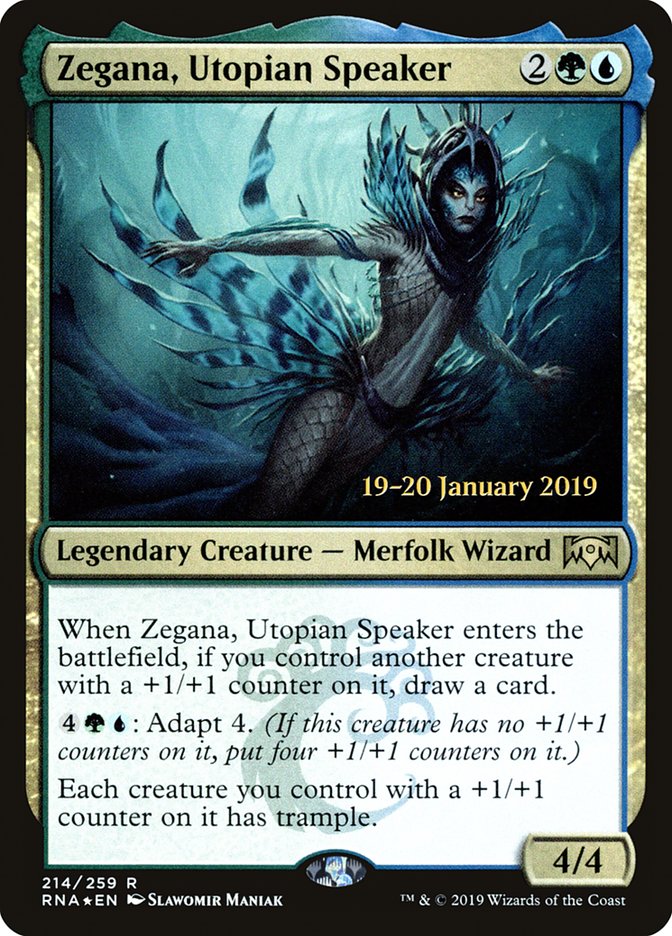 Zegana, Utopian Speaker [Ravnica Allegiance Prerelease Promos] | Anubis Games and Hobby