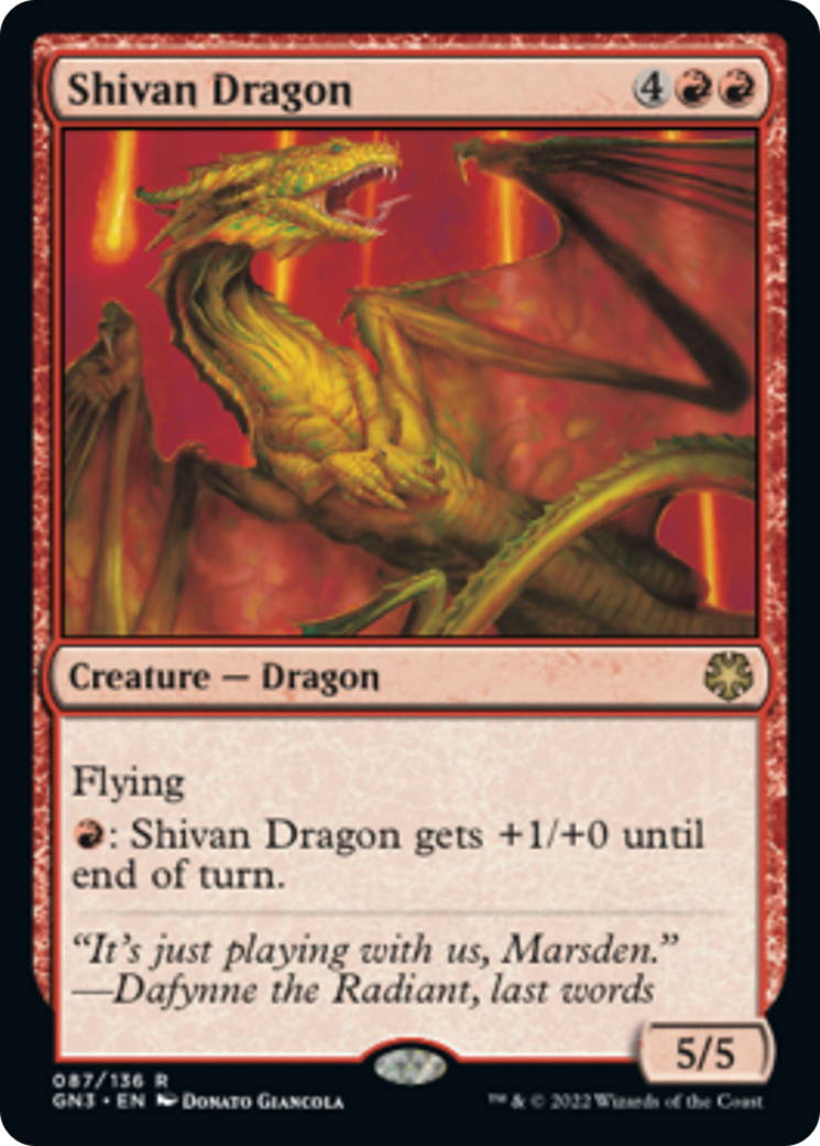 Shivan Dragon [Game Night: Free-for-All] | Anubis Games and Hobby