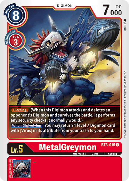 MetalGreymon [BT3-015] [Release Special Booster Ver.1.5] | Anubis Games and Hobby