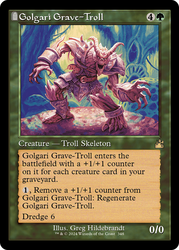 Golgari Grave-Troll (Retro Frame) [Ravnica Remastered] | Anubis Games and Hobby