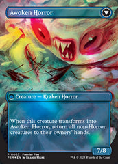 Thing in the Ice // Awoken Horror (Borderless Alternate Art) [Regional Championship Qualifiers 2023] | Anubis Games and Hobby