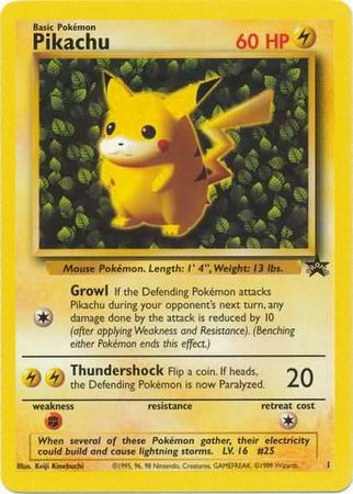 Pikachu (1) (Promo) [Wizards of the Coast: Black Star Promos] | Anubis Games and Hobby