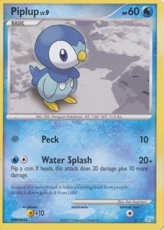 Piplup (5/12) [Diamond & Pearl: Trainer Kit - Manaphy] | Anubis Games and Hobby