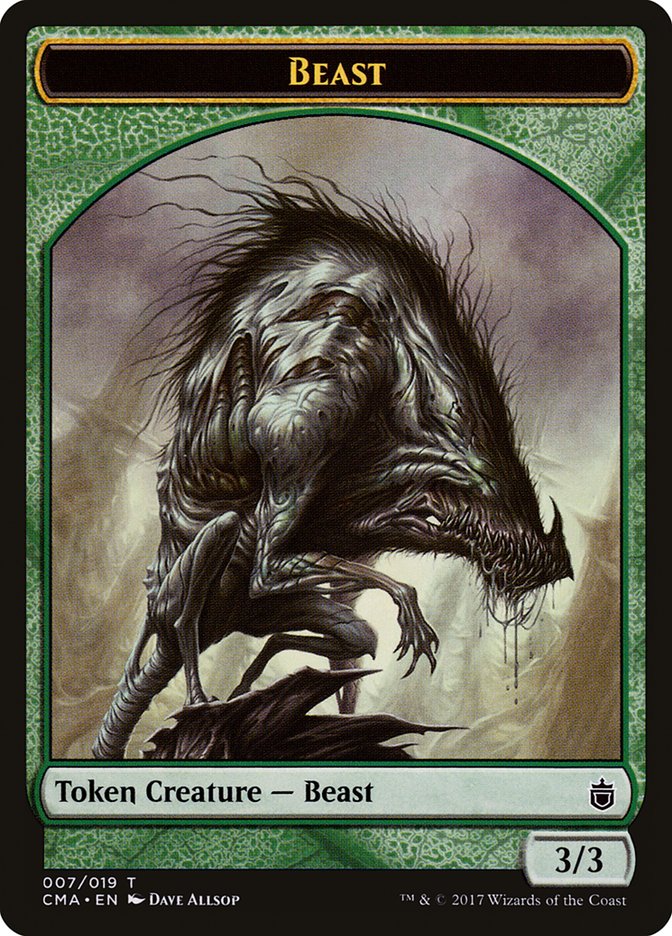 Beast Token (007/019) [Commander Anthology Tokens] | Anubis Games and Hobby