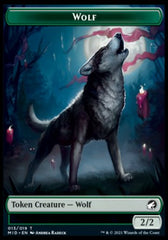 Wolf // Bat Double-Sided Token [Innistrad: Midnight Hunt Tokens] | Anubis Games and Hobby