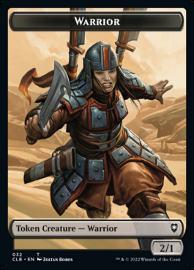 Warrior // Inkling Double-Sided Token [Commander Legends: Battle for Baldur's Gate Tokens] | Anubis Games and Hobby