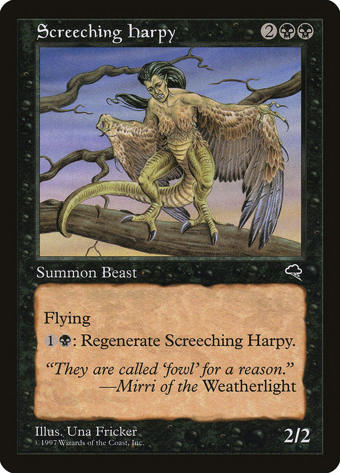 Screeching Harpy [Tempest] | Anubis Games and Hobby
