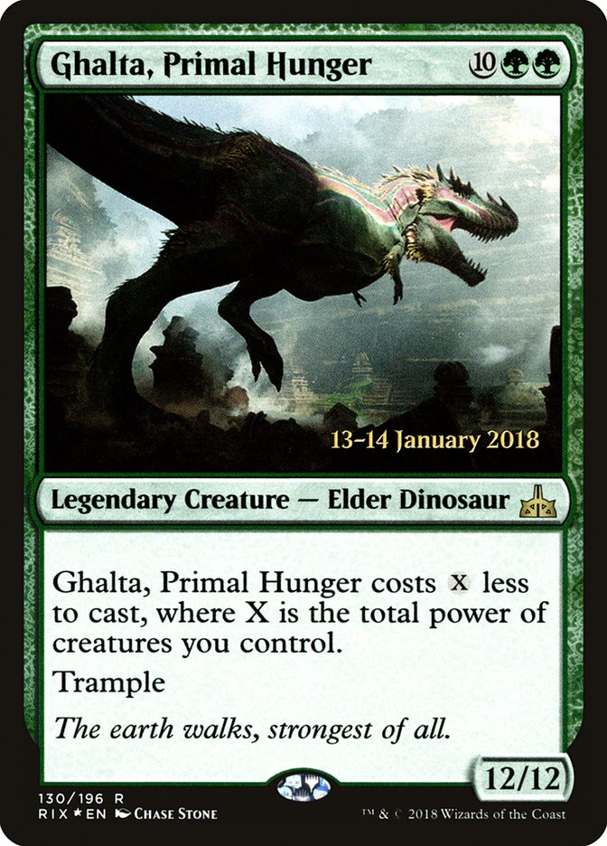 Ghalta, Primal Hunger [Rivals of Ixalan Prerelease Promos] | Anubis Games and Hobby