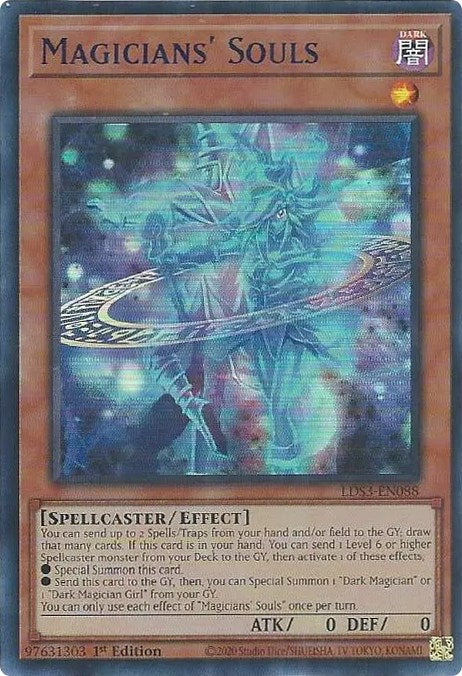 Magicians' Souls (Blue) [LDS3-EN088] Ultra Rare | Anubis Games and Hobby