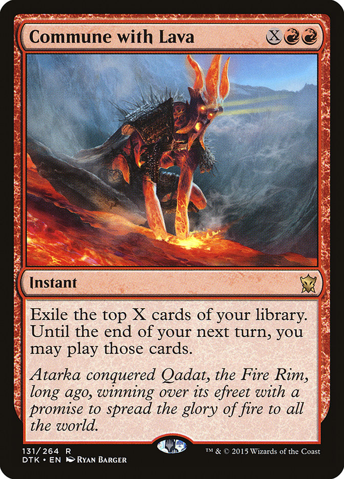 Commune with Lava [Dragons of Tarkir] | Anubis Games and Hobby