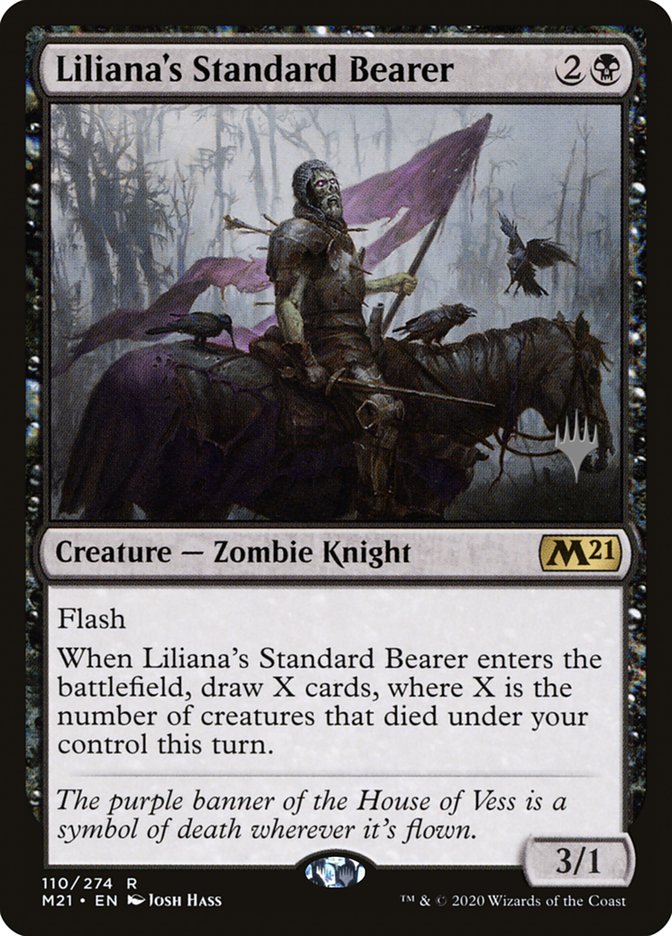 Liliana's Standard Bearer (Promo Pack) [Core Set 2021 Promos] | Anubis Games and Hobby