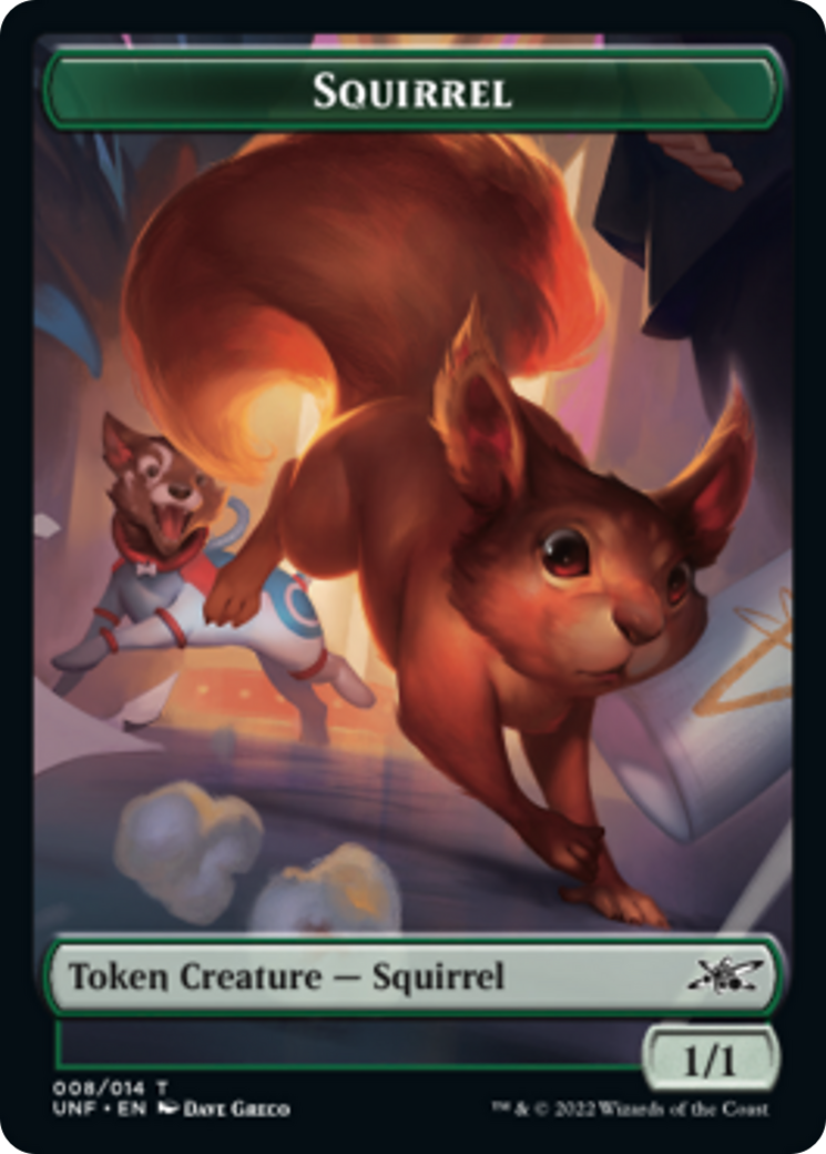 Squirrel // Treasure (012) Double-Sided Token [Unfinity Tokens] | Anubis Games and Hobby