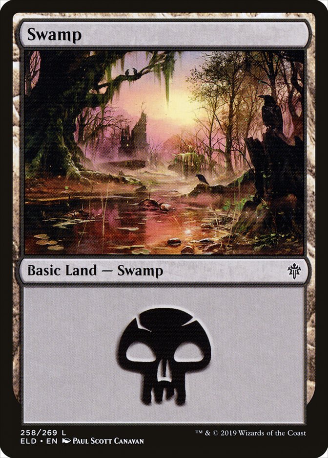 Swamp (258) [Throne of Eldraine] | Anubis Games and Hobby