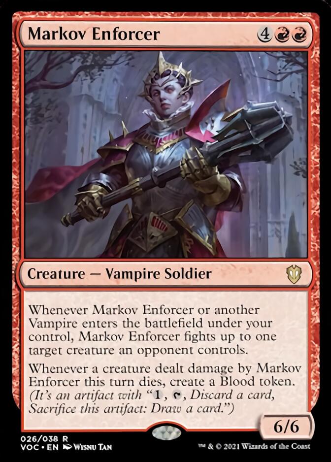 Markov Enforcer [Innistrad: Crimson Vow Commander] | Anubis Games and Hobby