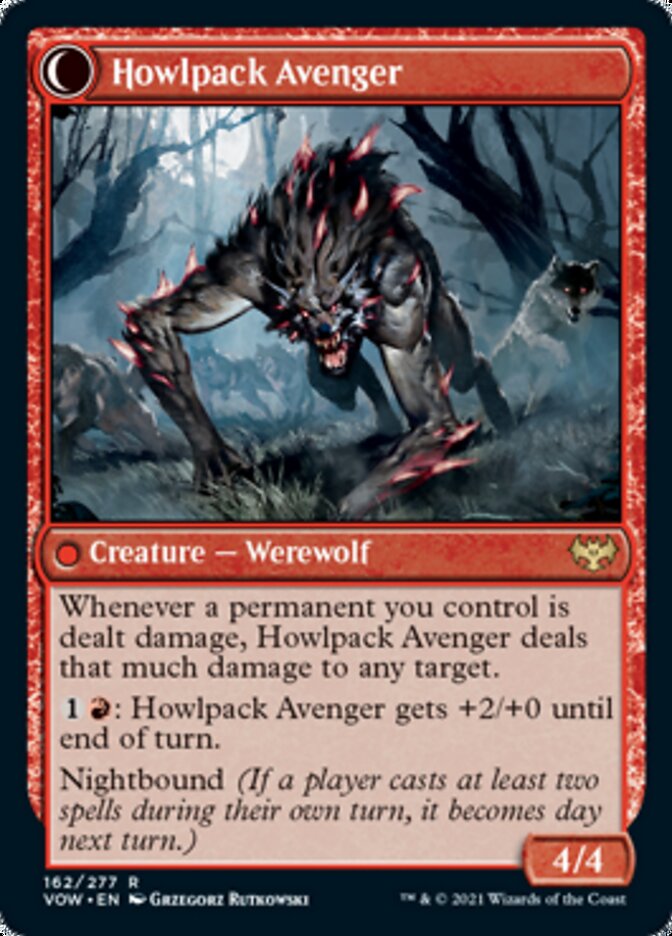 Ill-Tempered Loner // Howlpack Avenger [Innistrad: Crimson Vow] | Anubis Games and Hobby