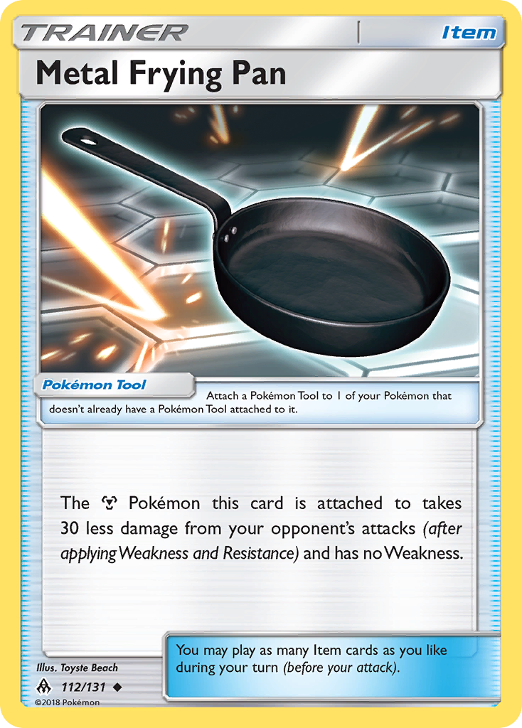 Metal Frying Pan (112/131) [Sun & Moon: Forbidden Light] | Anubis Games and Hobby