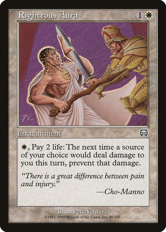 Righteous Aura [Mercadian Masques] | Anubis Games and Hobby