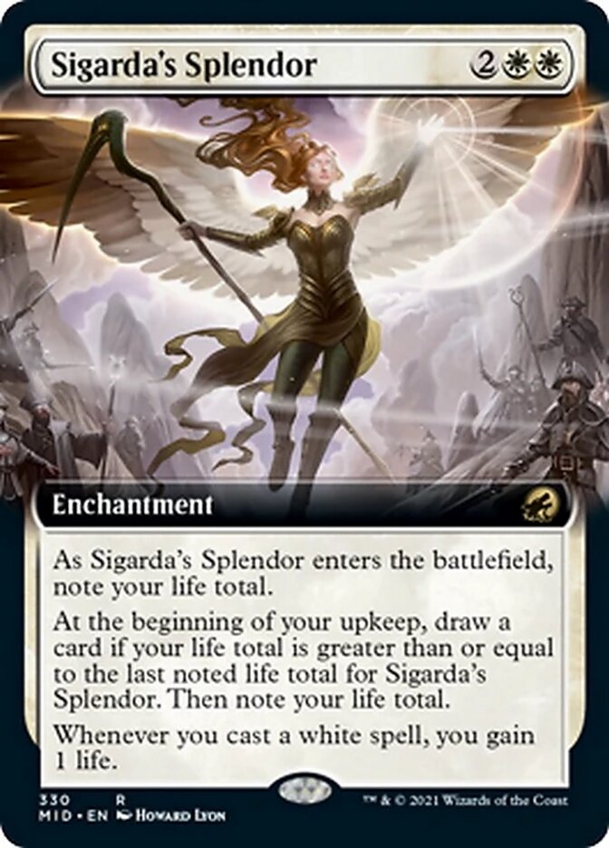 Sigarda's Splendor (Extended Art) [Innistrad: Midnight Hunt] | Anubis Games and Hobby