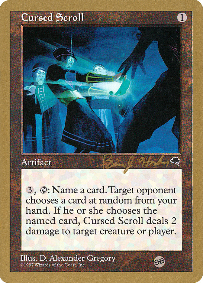 Cursed Scroll (Brian Hacker) (SB) [World Championship Decks 1998] | Anubis Games and Hobby