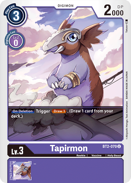 Tapirmon [BT2-070] [Release Special Booster Ver.1.0] | Anubis Games and Hobby