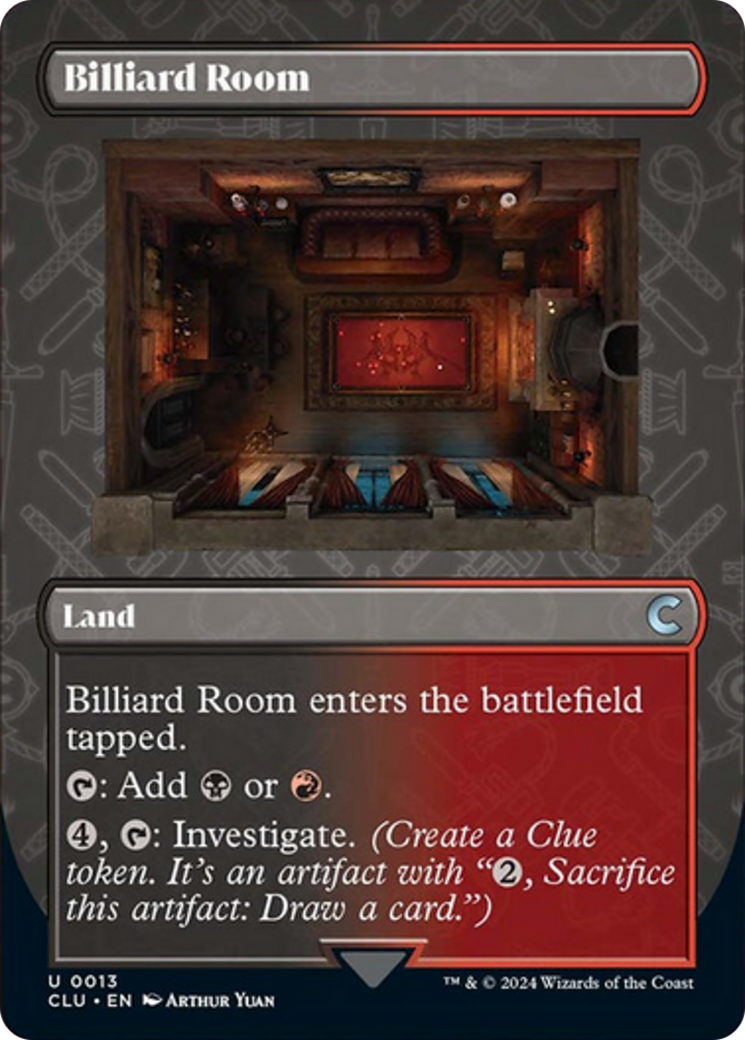 Billiard Room (Borderless) [Ravnica: Clue Edition] | Anubis Games and Hobby