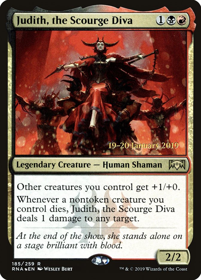 Judith, the Scourge Diva [Ravnica Allegiance Prerelease Promos] | Anubis Games and Hobby