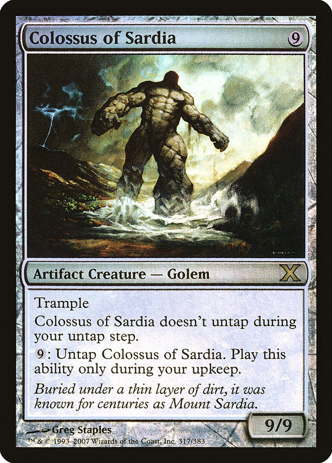 Colossus of Sardia (Premium Foil) [Tenth Edition] | Anubis Games and Hobby