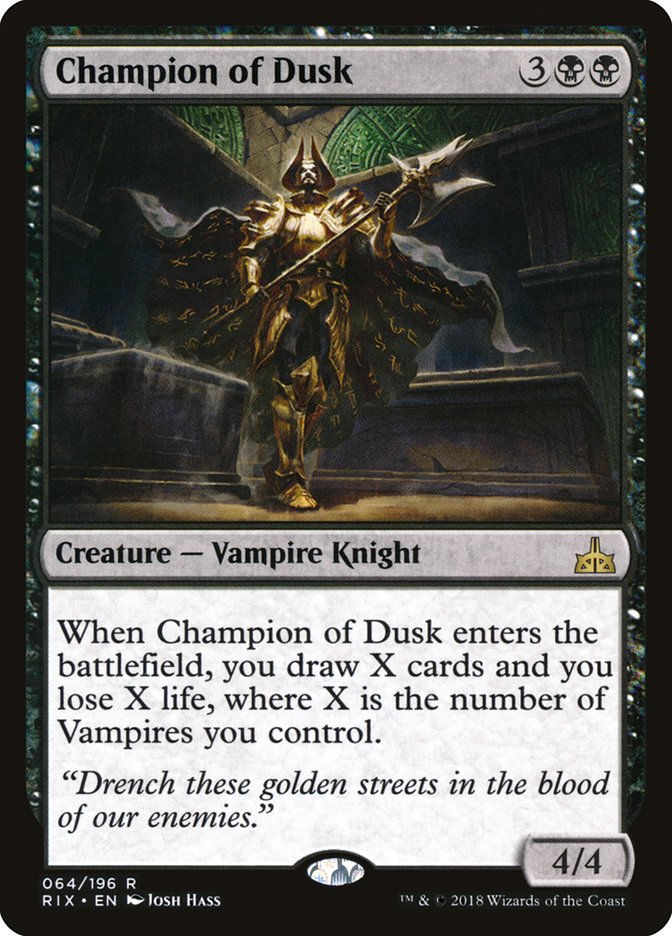 Champion of Dusk [Rivals of Ixalan] | Anubis Games and Hobby