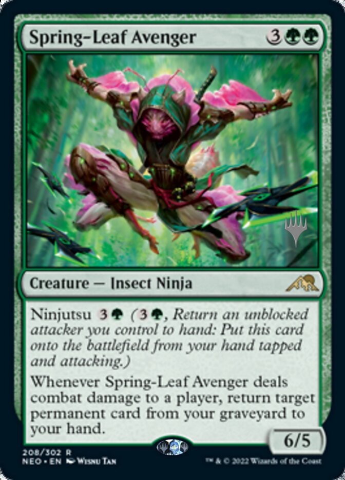 Spring-Leaf Avenger (Promo Pack) [Kamigawa: Neon Dynasty Promos] | Anubis Games and Hobby