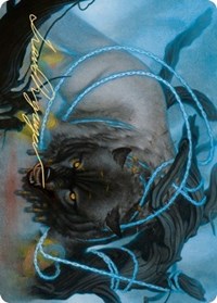 Bind the Monster Art Card (Gold-Stamped Signature) [Kaldheim Art Series] | Anubis Games and Hobby